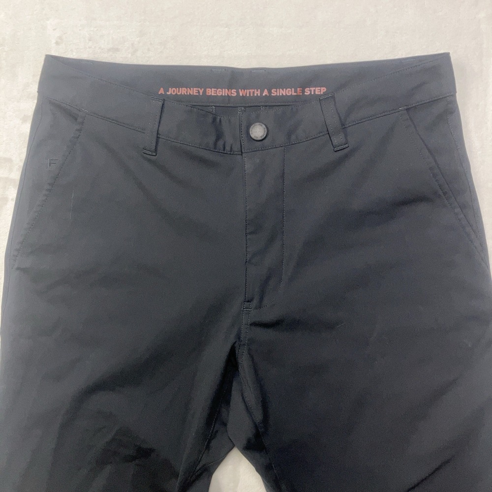 Rhone Mens 30x30 Black Commuter Pant Regular Performance Polyester Golf 100161‎